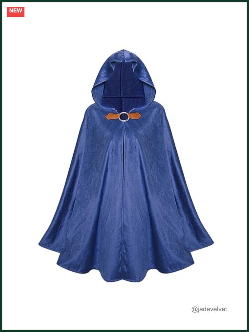 Velvet Hooded Cloak Cape Renaissance Medieval Steampunk Costume Unisex